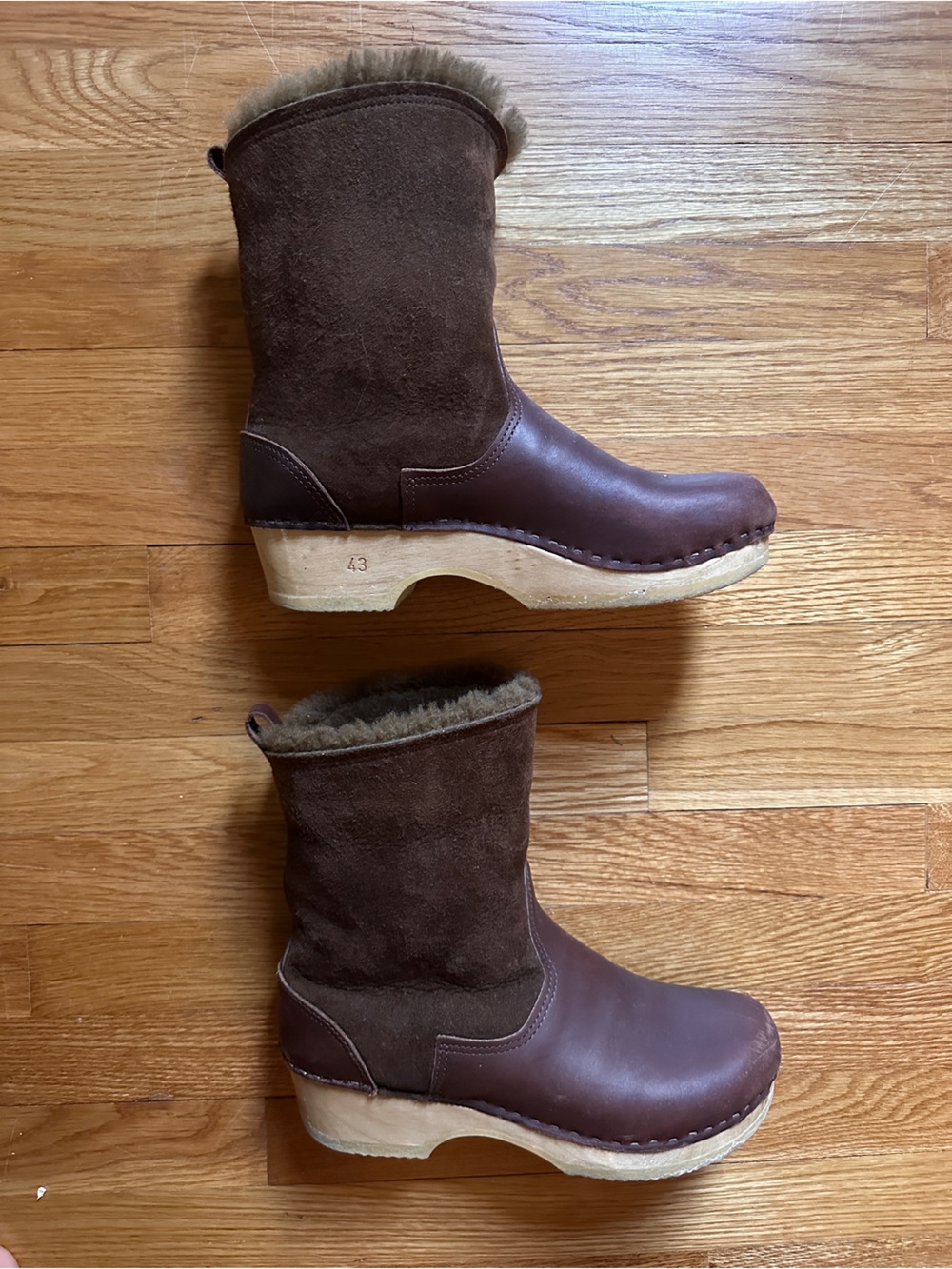 No 6 Shearling Clog Boots